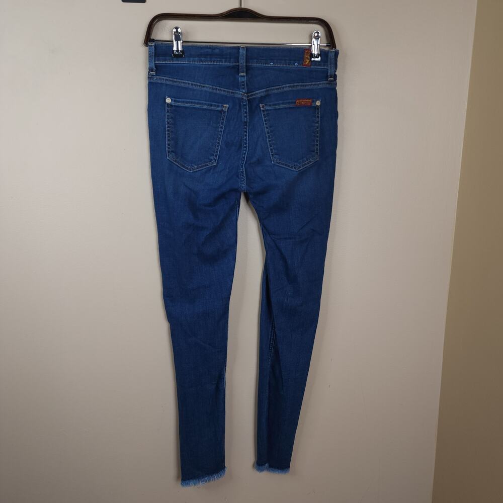 7 For All Mankind Secret Fit Belly B(AIR) Ankle Skinny Maternity Jeans 26 - Picture 5 of 12
